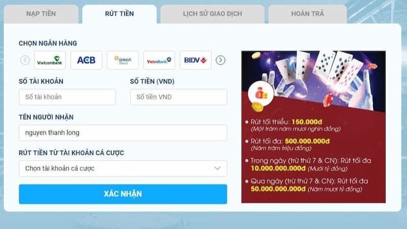 Hướng dẫn từng bước cách thực hiện giao dịch rút tiền 8live Hướng dẫn từng bước cách thực hiện giao dịch rút tiền 8live